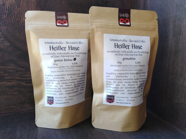 HOT HARE flavored coffee with pistachio cream note